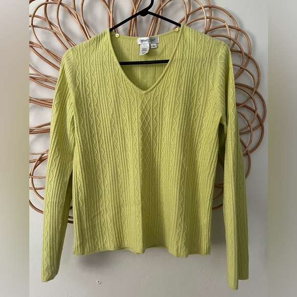 Coldwater Creek Cable-knit Sweater & Scarf - Picture 1 of 3